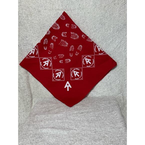 Appalachian Trail Bandanna Handkerchief Headware Red - Picture 2 of 4